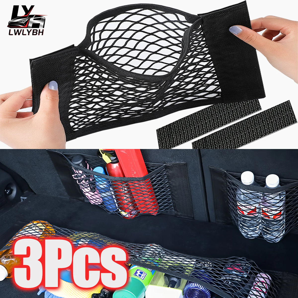 Elastic Car Trunk & Seat Back Storage Net