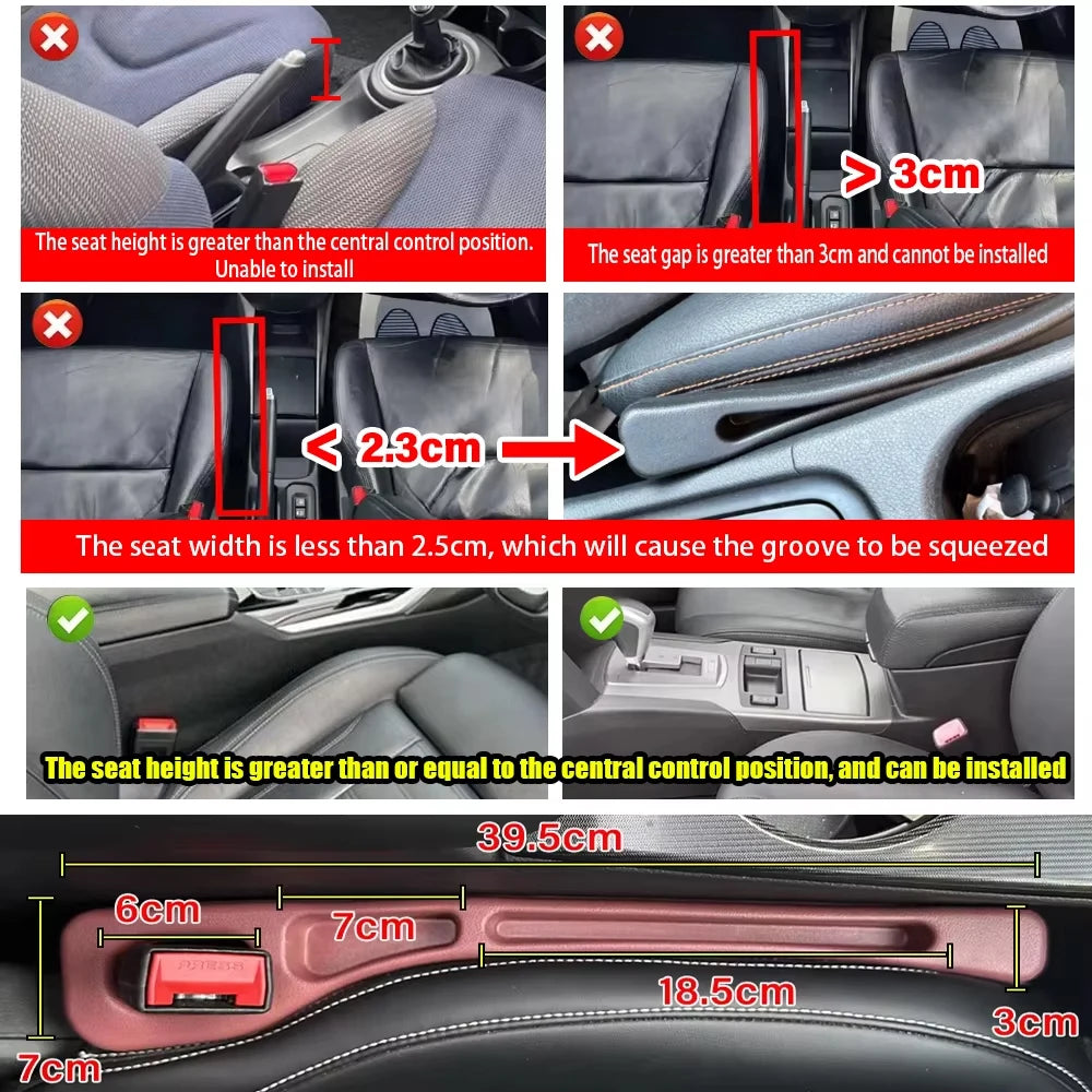 Seat Gap Filler Strips, 2-Pack
