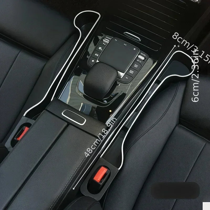 Seat Gap Organizer with Cup & Phone Holder, 2-Pack