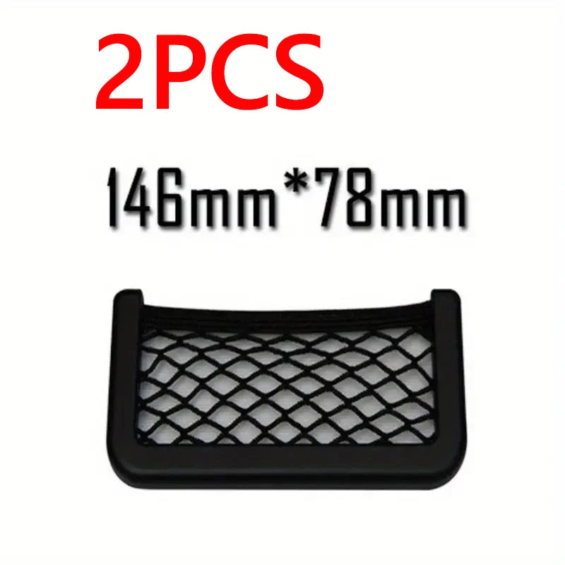 Self-Adhesive Car Storage Net Pockets