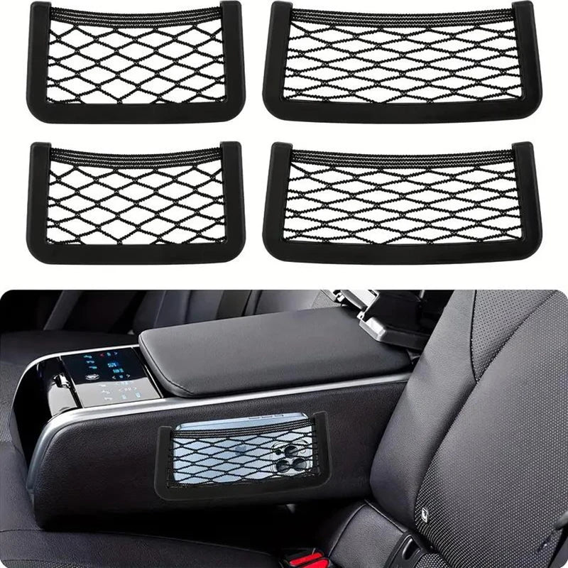 Self-Adhesive Car Storage Net Pockets