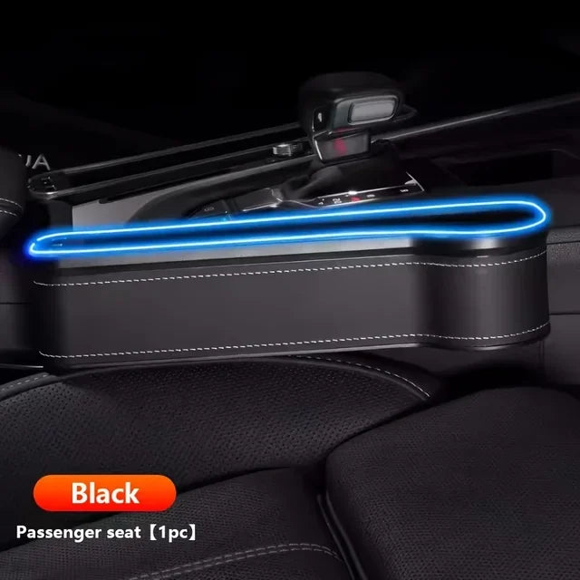 2-in-1 Seat Gap Organizer with Dual USB & Ambient Light