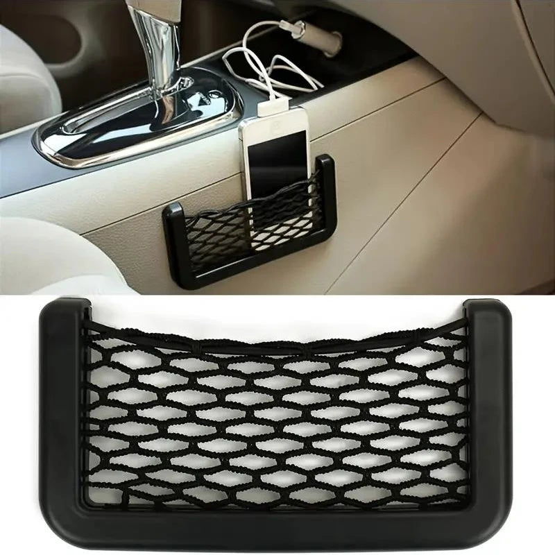 Self-Adhesive Car Storage Net Pockets