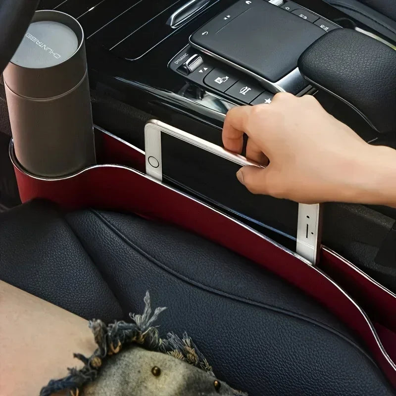 Seat Gap Organizer with Cup & Phone Holder, 2-Pack